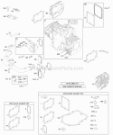 Crankcase CoverCylinder Head KitGasket Sets - Engine KitGasket Sets - Valve Diagram and Parts List for 461707-0149-E1  Briggs and Stratton Engine